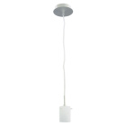 Suspensão DULCE 1xG9 Alt.Reg.xD.9cm Branco/Níquel