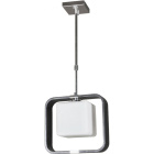 Ceiling Lamp IRINA square 1xE27 L.29xW.15xH.Reg.cm Wengue/Chrome