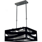 Ceiling Lamp CEPHEUS 4xE27 L.39xW.39xH.Reg.cm Acrylic Black