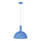 Suspensão HAGEN D.30cm 1xE27 em metal azul