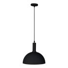 Suspensão HAGEN D.30cm 1xE27 em metal preto