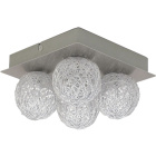 Plafond PARM 4xG4 12V L.20xW.20xH.11cm Satin Nickel