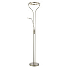 Floor Lamp SMEAGOL with reading arm 30+5W LED 4000K 1200lm H.181xD.28cm Antique Brass