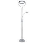 Candeeiro de pé SMEAGOL com braço de leitura 30+5W LED 4000K 1200lm Alt.181xD.28cm níquel