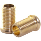 Raw brass bushing with M10x1 thread with stop for round cable, D.ext.whole.12mm Head.18mm