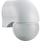 Sensor de movimento IR branco IP44, ângulo de detecção 180°, em PC com protecção UV