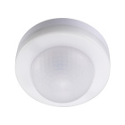 Sensor de movimiento IR blanco IP20, c/ángulo de cobertura 360º (1xdetector), en PC c/ protección UV