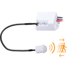 Sensor de movimento IR branco IP20, ângulo de detecção 120º/360º, em PC com protecção UV