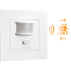 White infrared (IR) movement sensor IP20, detection angle 160º, in PC with UV protection