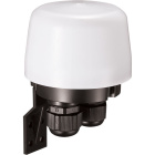 Sensor de luz fotoeléctrico (fotocélula) branco IP66, em PC com protecção UV