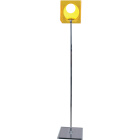 Floor Lamp RITA 1xE27 L.25xW.25xH.170cm Acrylic Orange/Chrome