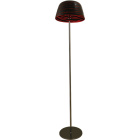 Lámpara de Pie LURDES 1xE27 Al.175xD.37cm Rojo/Negro