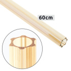 Tube BOTI corrugated made of glass in amber, without holes D.2,5xH.60cm