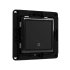 Shelly Wall Switch 1 Botão Preto — Corpo de Interruptor para Módulos Shelly Gen3