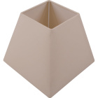 Lampshade IRLANDES square prism large with fitting E27 L.22xW.22xH.18,5cm Ivory