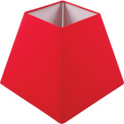 Lampshade IRLANDES square prism large with fitting E27 L.22xW.22xH.18,5cm Red