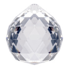 Crystal end stone D.3cm transparent (Box)