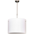 Colgante ALANDRA 3xE14 Al.Reg.xD.40cm Blanco