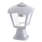 Farola ROBY 1xE27 IP55 L.20xAn.20xAl.29cm resina blanca