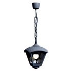 Pendant light DARIO 1xE27 IP55 L.24xW.24xH.73cm black resin