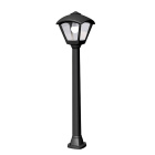 Pillar DARIO 1xE27 8,5W CCT (3colors) switch IP55 L.24xW.24xH.97,5cm black resin