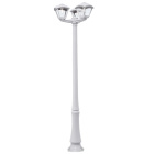 Pillar DARIO 3xE27 8,5W CCT (3colors) switch IP55 H.220xD.62cm white resin