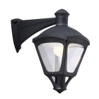 Wall Lamp SERGIO 1xE27 30W CCT (2colors) switch IP55 L.33xW.54xH.69/56,5cm black resin