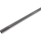 Rigid tube with threaded ends L.36.5xD.1cm, in chromed iron