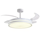 Ceiling fan DC RODAS white, 4 retractable blades, 72W LED 3000|4000|6000K, H.30/40xD.108/50cm