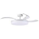 Ceiling fan DC APOLO MINI white, 3 retractable blades, 96W LED 3000|4000|6000K, H.30/35xD.91/40cm