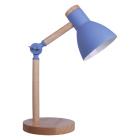 Table Lamp TEACHER 1xE27 H.47xD.15cm matte Blue/Wood