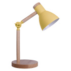 Table Lamp TEACHER 1xE27 H.47xD.15cm matte Yellow/Wood