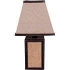 Table Lamp OTÍLIA square 1xE14 L.18xW.18xH.35cm Brown/Beije