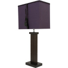 Table Lamp LUCIANA 1xE27 L.31xW.17xH.63cm Purple/Brown