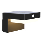 Aplique solar ARDENA con sensor IP44 5W LED 400lm 4000K negro