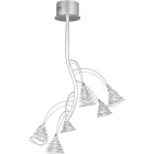 Lámpara de Techo MIDELT 6xG4 12V Al.90xD.60cm Gris