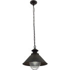 Pendant Light BOLZANO round small 1xE27 H.Reg.xD.25cm Brown