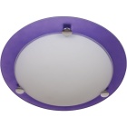 Plafond TIERRA redondo 2xE14 Alt.8xD.30cm beringela/branco