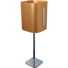Candeeiro de mesa ELEGANCE 1xE14 C.16,5xL.16,5xAlt.51cm dourado/cromado