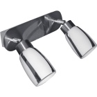 Aplique BEJA 2xGU10 C.24xL.17xAlt.6cm níquel