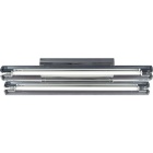 Plafond AGUAMARINA 2x24W G5 T5 C.60xL.14,5xAlt.11cm cromado