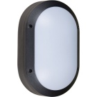 Aplique AMAZONAS grande IP54 1xE27 C.18,5xL.9xAlt.28cm alumínio + policarbonato (PC) preto