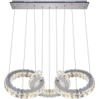 Suspensão ARGON 1x66W LED 5280lm 4000K C.63,5xL.30xAlt.Reg.cm transparente