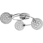 Plafond KEGAN 3xG9 Alt.17xD.34cm cromado