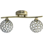 Aplique KEGAN 2xG9 C.38xL.12xAlt.17cm oxidado