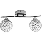 Aplique KEGAN 2xG9 C.38xL.12xAlt.17cm cromado