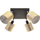 Plafond HERMAN 4xE14 C.22xL.22xAlt.20cm dourado/preto