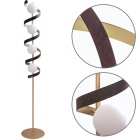 Candeeiro de pé INARA 4xG9 Alt.26xD.144cm dourado