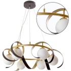 Suspensão INARA 6xG9 Alt.Reg.xD.60cm dourado
