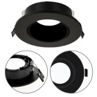 Aro Empotrable ONIRO redondo Al.2,9xD.9cm Policarbonato (PC) Negro